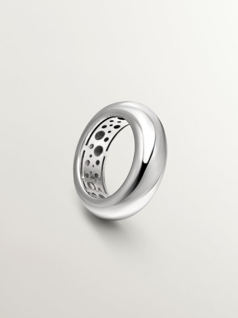 925 silver thick ring image number 4