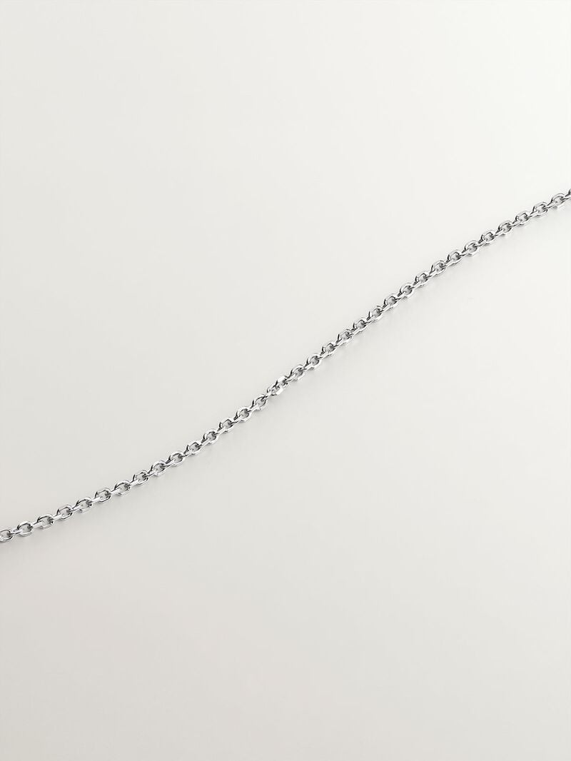 9K white gold pendant with diamond cross. image number 4