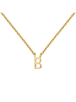 Collier initiale B or , J04382-02-B, mainproduct