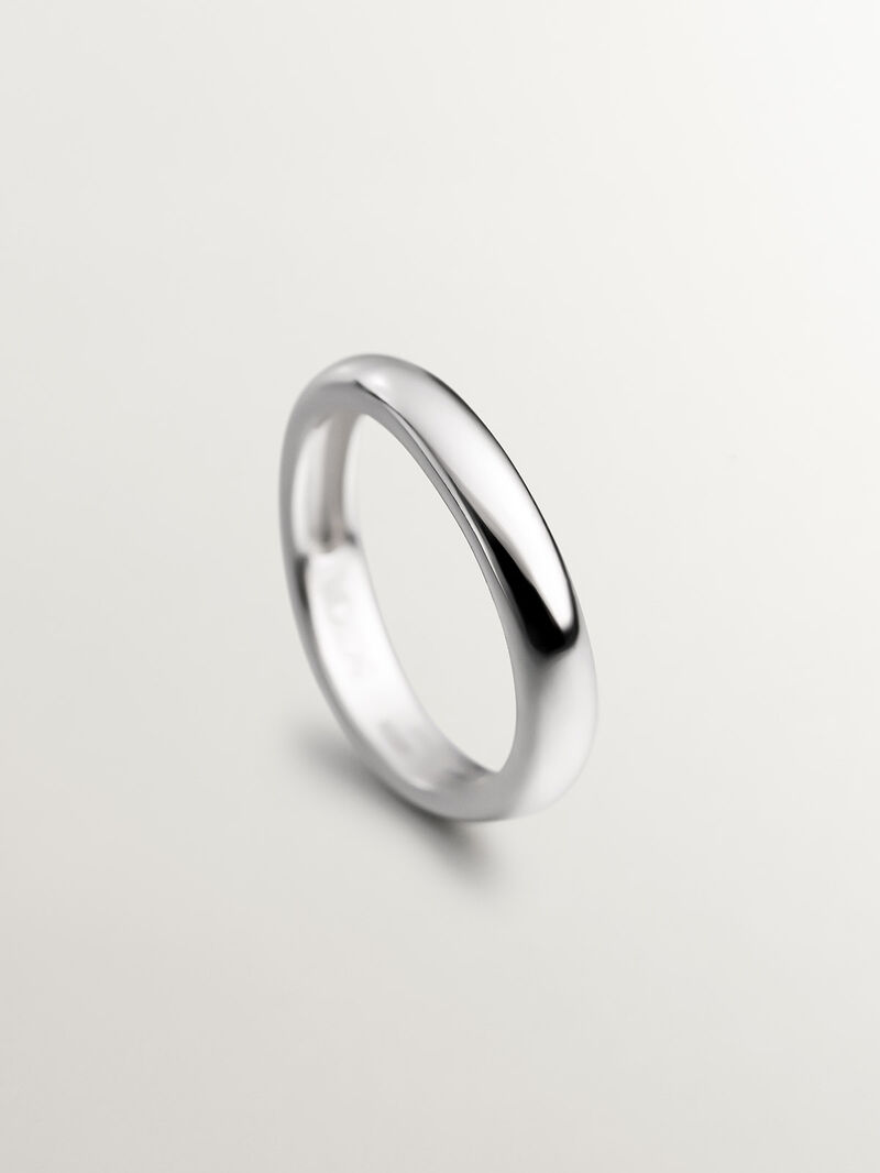 925 Sterling Silver Smooth Ring image number 0