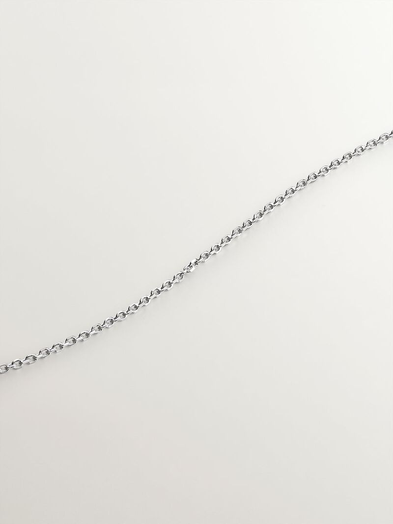 9K white gold pendant with diamond cross. image number 4