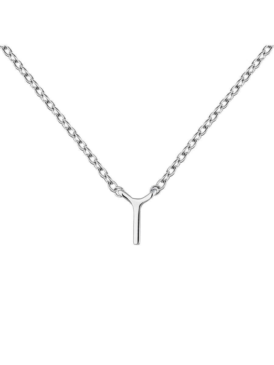 White gold Initial I necklace , J04382-01-I, mainproduct