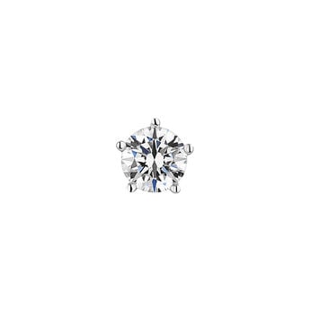 Boucle d’oreille solitaire diamant 0,10 ct or, J00888-01-10-H, hi-res
