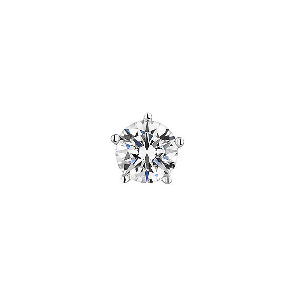 Boucle d’oreille solitaire diamant 0,10 ct or, J00888-01-10-H,hi-res