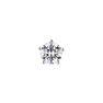 Gold solitaire earring 0.10 ct. diamond, J00888-01-10-H