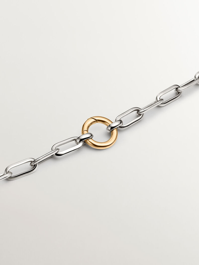 925 Silver rectangular link chain image number 4