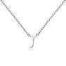 Collier iniciale J or blanc, J04382-01-J