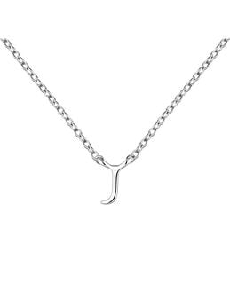 White gold Initial J necklace , J04382-01-J, mainproduct