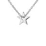 Silver maxi star pendant necklace, J04932-01