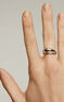 Anillo doble abombado de plata, J05224-01