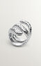 Anillo serpiente abierta plata, J00305-01