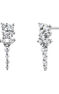 9kt white gold diamond teardrop earrings, J04959-01