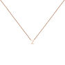 Rose gold Initial Z necklace , J04382-03-Z