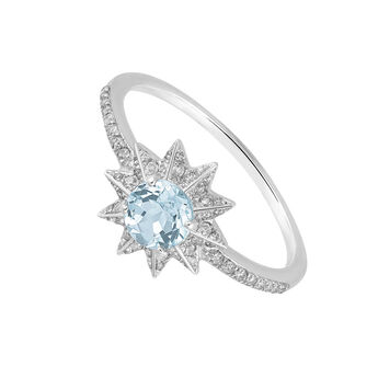 Large silver ring with blue topaz , J03300-01-SKY-SP,hi-res