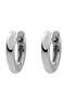 Small silver simple hoop earrings , J01444-01