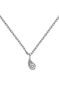 Tear pendant in 9k white gold with a diamond , J03397-01