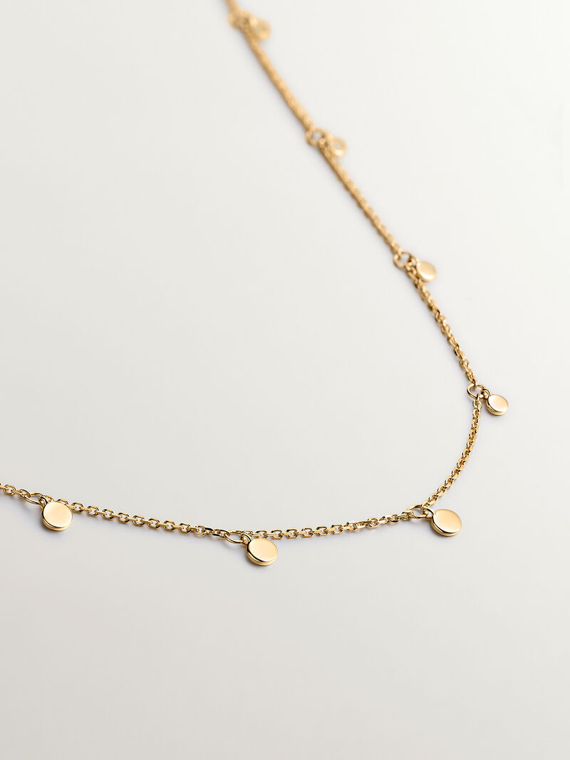 18K yellow gold necklace with spheres image number 1