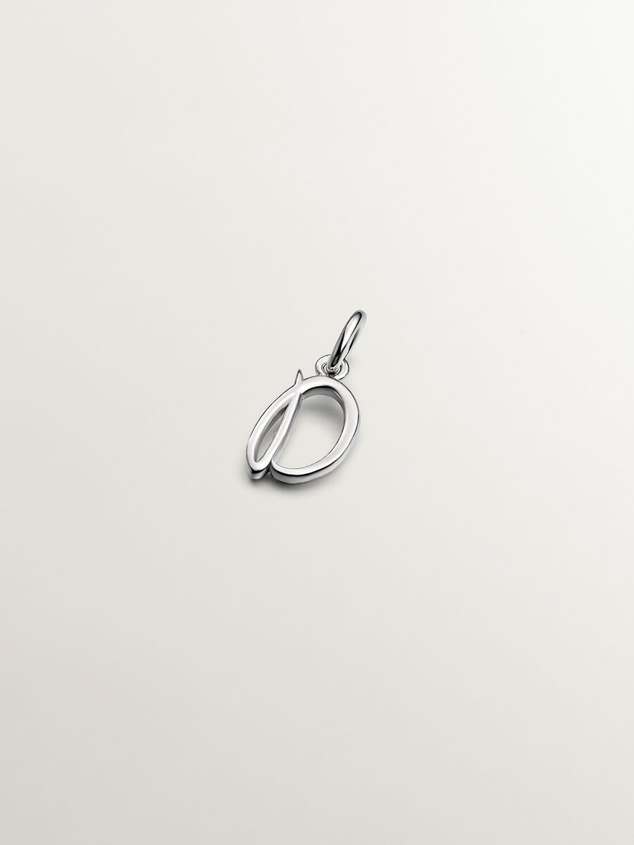 Charm letra D plata  , J03932-01-D, hi-res