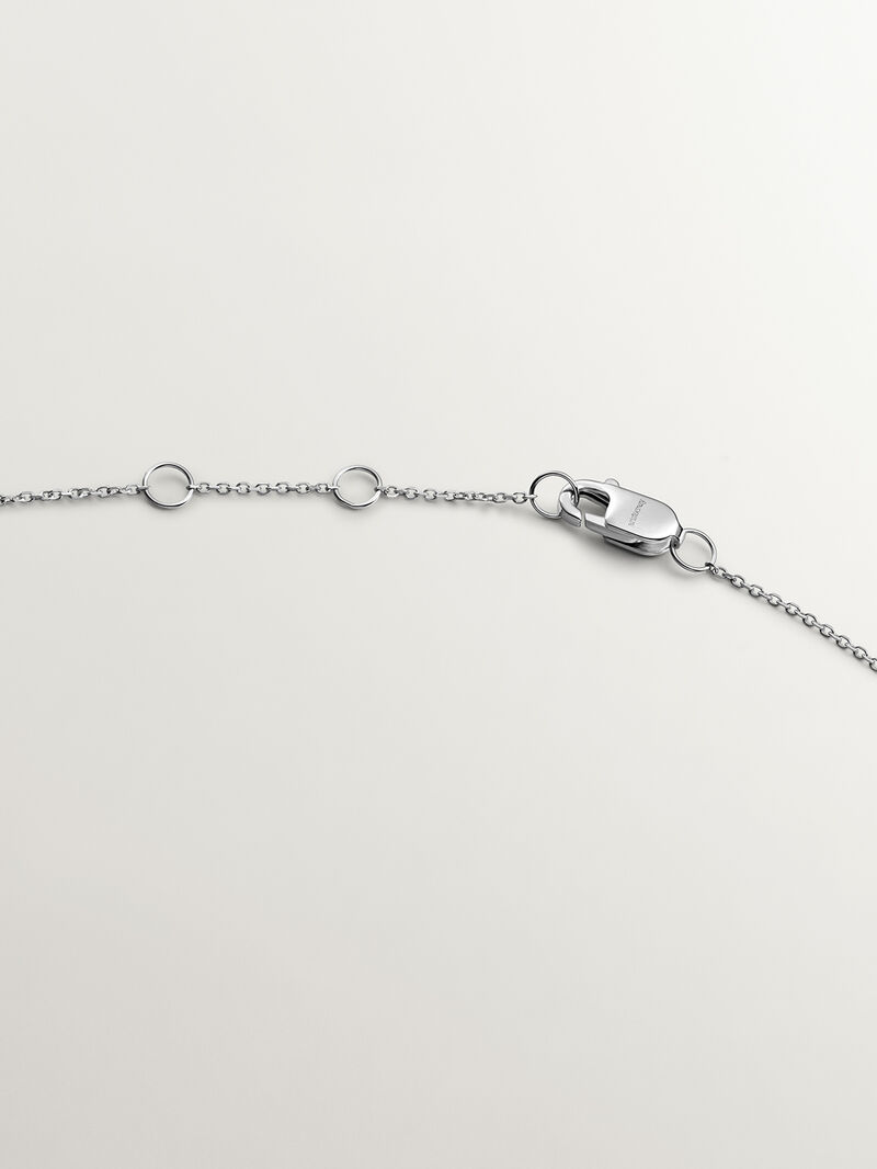 18K white gold pendant with brilliant cut diamonds image number 6