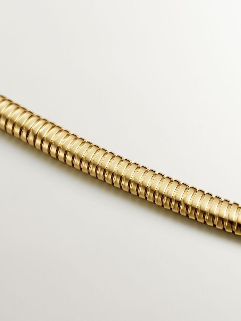 18K yellow gold plated 925 silver tumbagas necklace image number 2