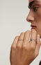 Anillo solitario zafiro oro 9 kt , J04068-02-BS