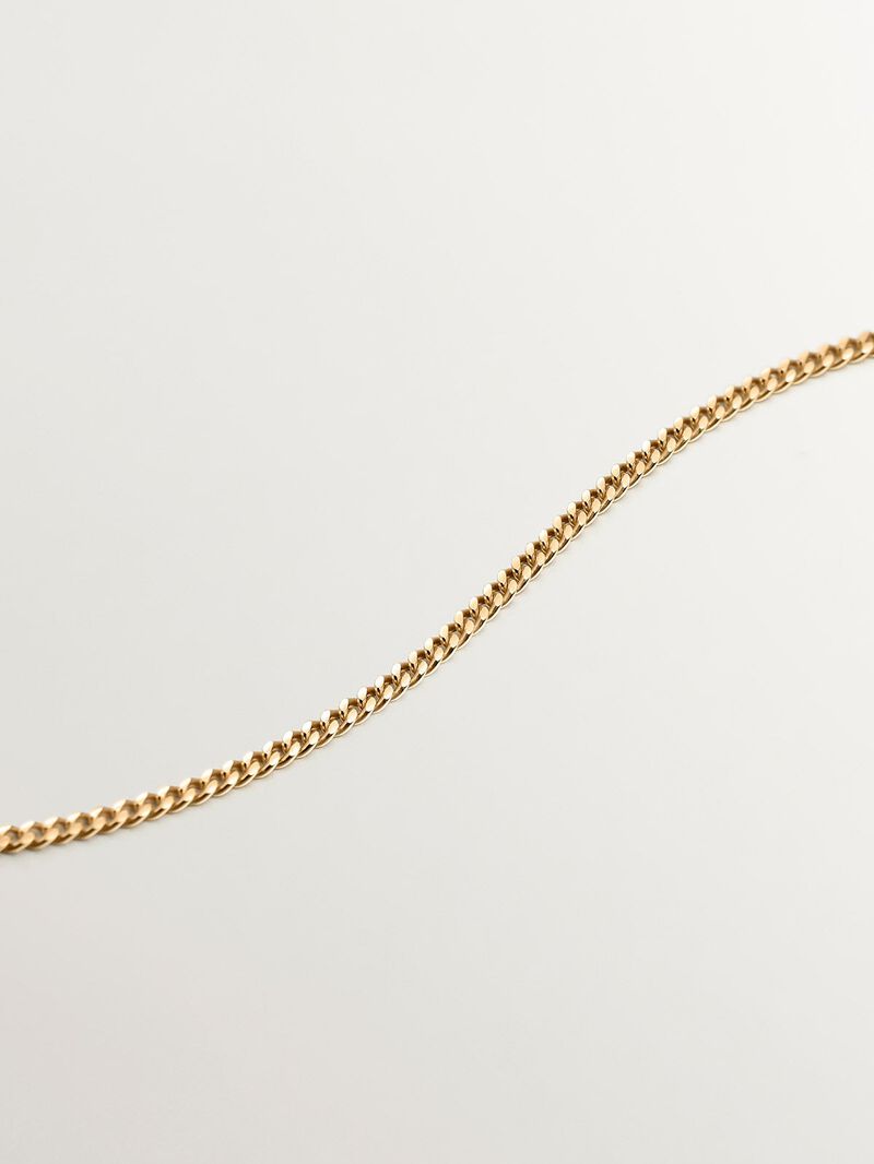18K Yellow Gold Plated 925 Silver Ankle Bracelet image number 2