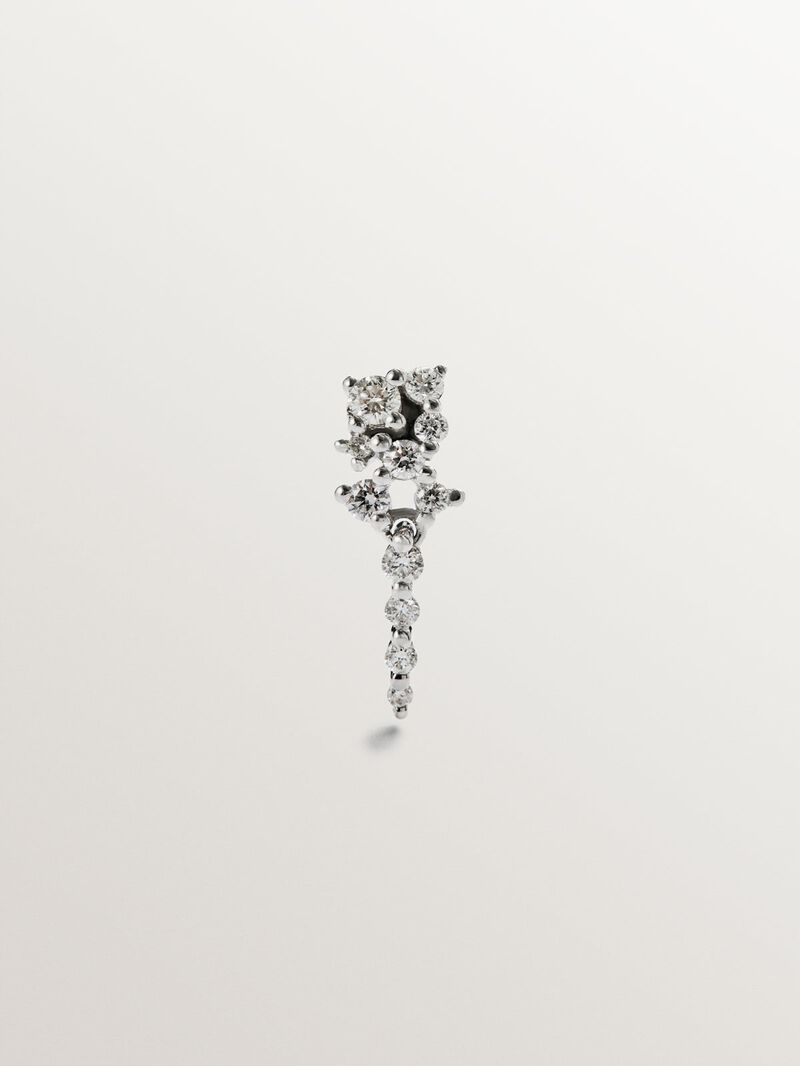 18K white gold earrings with 0.222 cts diamonds image number 0