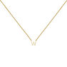 Gold Initial W necklace , J04382-02-W