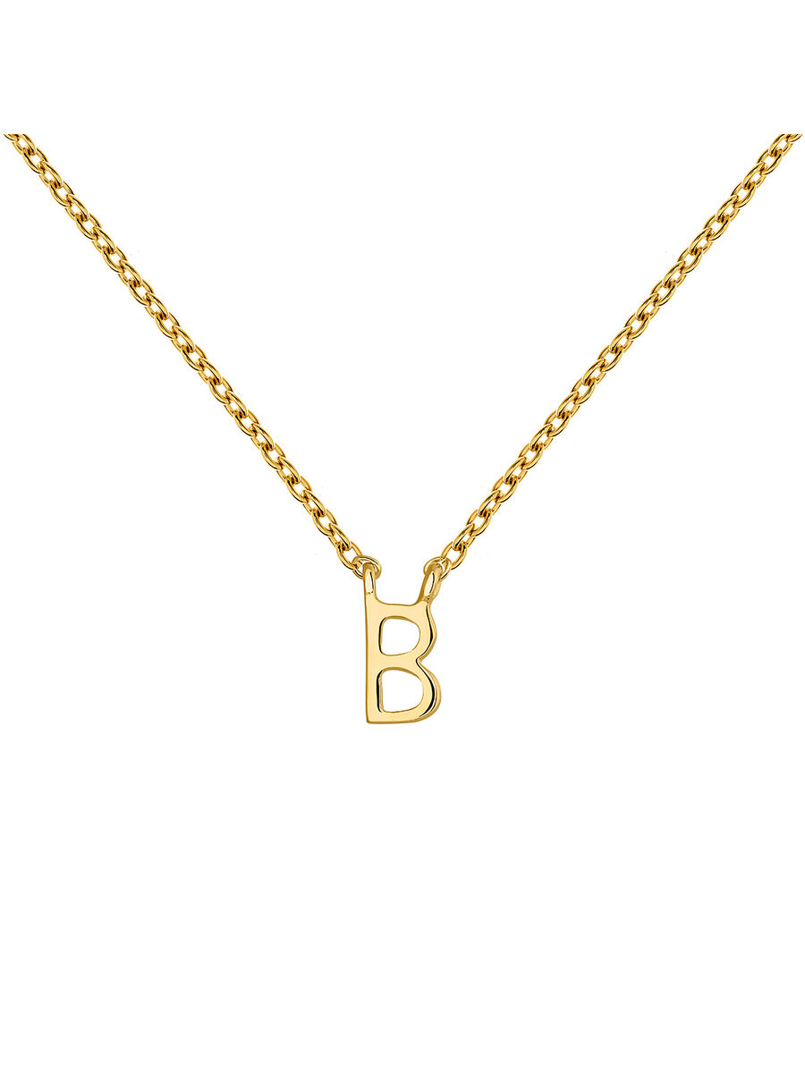 Collar inicial B oro 9 kt , J04382-02-B, mainproduct