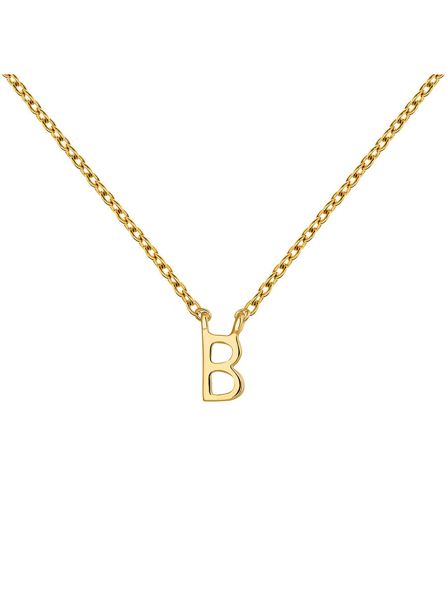 Collar inicial B oro 9 kt , J04382-02-B, mainproduct