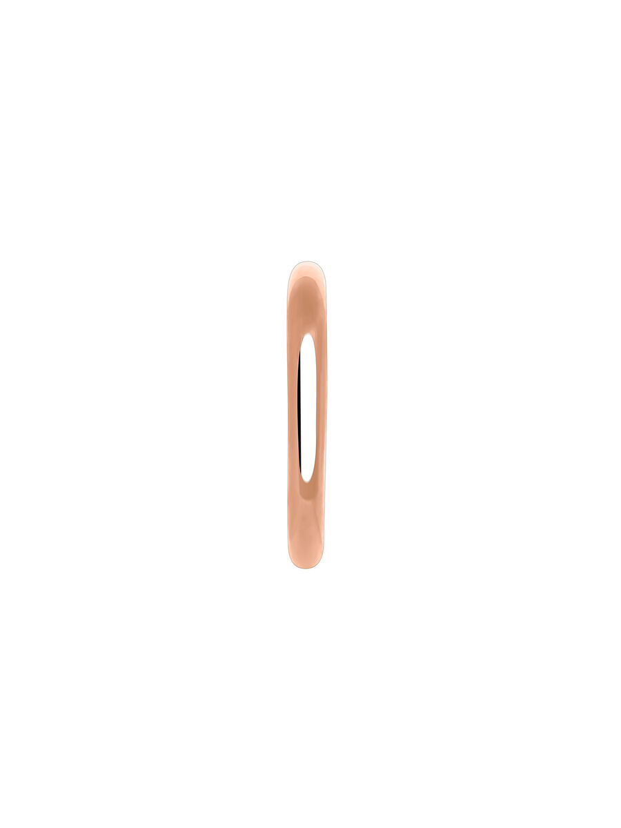 Boucle d'oreille piercing créole simple moyenne or rose , J03843-03-H, hi-res
