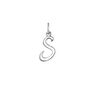 Silver S initial charm , J03932-01-S