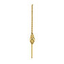 Gold-plated silver snake chain earring , J04854-02-H