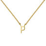 Gold Initial P necklace , J04382-02-P