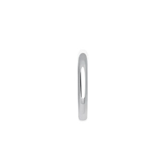 Boucle d'oreille piercing petite créole or blanc , J03842-01-H, mainproduct