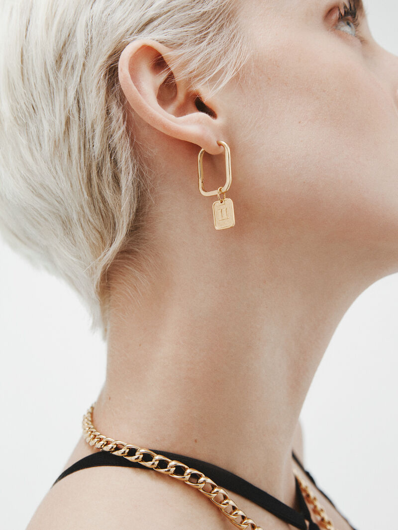 925 silver charm bathed in 18k yellow gold with number 2 image number 4