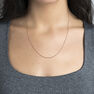 Long rose gold-plated silver chain , J03737-03