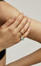 Scarab signet ring in 18k yellow gold with green enamel, J04834-02-TURENA