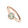 Medium round rose gold plated stone ring , J03814-03-GQ