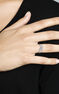 Anillo hojas pequeño diamantes plata , J03119-01-GD