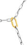 Oval hinged clasp in 18k yellow gold-plated silver, J05347-02