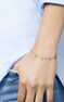 Gold plated silver multi cross bracelet , J04864-02