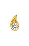 Gold diamond earring 0.07 ct , J03385-02-H