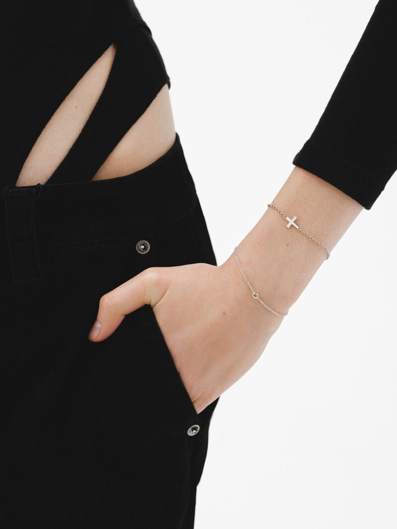 925 Silver Bracelet with Cross image number 5