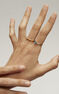 Gold-plated silver hearts ring , J04849-02