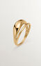Anillo doble abombado de plata bañada en oro amarillo de 18kt, J05224-02