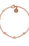 Bracelet mini étoiles argent plaqué or rose , J01898-03
