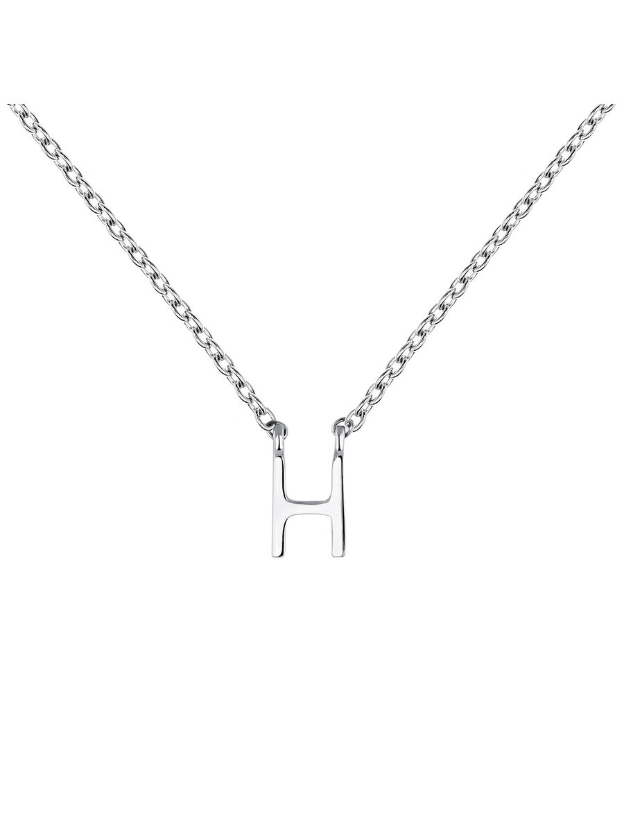 Collar inicial H oro blanco 9 kt , J04382-01-H, mainproduct