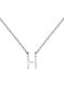 Collar inicial H oro blanco 9 kt , J04382-01-H