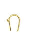 Horseshoe piercing in 9k yellow gold with star, J05171-02-H